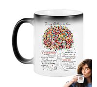 Taza de café divertida, Tazas de café para el Día de la Madre,A querida Mamá Tazas de Agua | Taza de café Fantasía de Color Cambiante, Taza de agua Sensible a la temperatura para Mujeres,