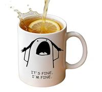 Taza de café divertida | Tazón cerámico de Leche 325 mililitros - Vasos de agua para hogar | Para Compañeros de Trabajo, Amigos, Oficina, Hogar, Cumpleaños, Jugos, Bebidas, Restaurante, Cocina y Hotel