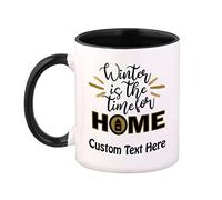 Taza De Café El invierno es la época de los copos de nieve en casa. Taza | De Cerámica Fans 2 unidades-330ml Divertido Taza Desayuno Cerámica Elegante Mug Gamers San Valentín