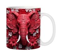 Taza De Café Elefante - Taza De Cerámica De Elefante De 350 Ml | Taza De Té De Elefante | Taza De Café De Cerámica De 350 Ml | Taza De Té Y Café De Gran Capacidad Para Sopa Whisky