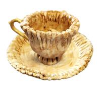 Taza De Café En Resina Escultura Realista Organizador Coleccionable