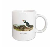 Taza De Café Frailecillo Atlántico Por John James Audubon Personalizada Taza De Café De Cerámica Diseño Taza De Porcelana Para Amiga Té Decorar