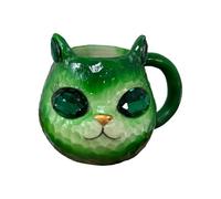 Taza De Café Gato,Taza De Café Hecho A Mano Cara Gato Mineral - Decoración Felina Hecho A Mano De Resina Para Salón Cocina