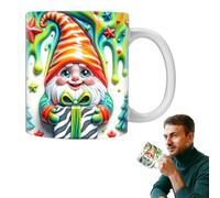 Taza de café Gnome, tazas de café con temática de Gnomes - Taza de jardín de cerámica, taza de Gnome 3D, coloridos gnomos con cajas, de jardín de gran capacidad de 350 ml, para mamá, mejor