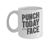 Taza De Café Golpe Motivacional En La Cara Hoy Resistente Taza Desayuno Colorido Mug Para Leche Amiga Familiare