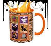 Taza de café gótico genérica - taza de cerámica vintage de 380 ml con mango de aislamiento térmico Bebidas de otoño de materiales de alta calidad | Spooky Kitchen Drinkware para Part