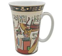 Taza de café grande de porcelana de cerámica con diseño de dioses del príncipe Egipto antiguo, regalo para cafetería, restaurante, hotel, hogar, refrigerador, lavavajillas, microondas, horno, 550 ml