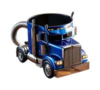 Taza de café hecha a mano para camión, regalo para conductor de camión, tazas de café para semirremolque, taza de café creativa para camión, tazas de cerveza creativas con forma de semirremolque