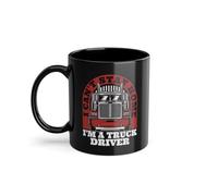 Taza de café I Can't Stay Home Trucker Amantes de Camioneros | Truckie Legends Camión Conductor Taza Negra (09551W)