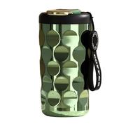 Taza de café inteligente, taza de café de viaje aislada al vacío de acero inoxidable con indicador de temperatura, tazas de café grandes para agencia de viajes grandes para mujeres (E, talla única)