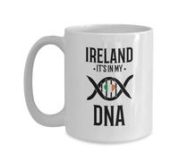 Taza De Café Irlanda Está En Mi Adn Bandera Nativa Irlandesa Divertido Taza De Cerámica Elegancia Mug Coffee Para Té Decorar Amiga