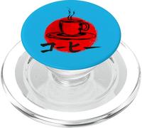 Taza de café Japonesa Sumi e Red Sun PopSockets PopGrip para MagSafe