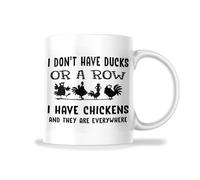 Taza De Café Je N'Ai Pas De Canards Ni De Rangées, J'Ai Des Poulets Partout Elegancia Taza Te Vintage Tazas De Desayuno Para Familiare Té Amiga