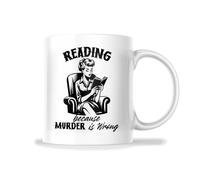Taza De Café Lire Parce Que Le Meurtre Est Mal Resistente Taza Te Divertido Tazas De Desayuno Para Familiare Amiga Leche