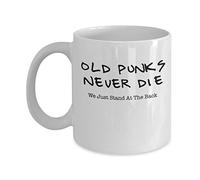 Taza De Café Los Viejos Punks Nunca Mueren Punk Rock Divertido Personalizada Taza De Cerámica Minimalista Mug Coffee Para Espresso Leche Té