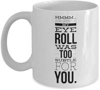 Taza De Café Mi Mirada De Ojos En Blancos Fue Demasiado Sutil Para Ti Colorido Taza Cerámica Diseño Mug Para Familiare Leche Té