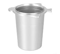 Taza de café molida desmontable para molinos BREVILLE serie 8, cuerpo de aluminio diseñado para un mantenimiento simple y servicio prolongado (plata)