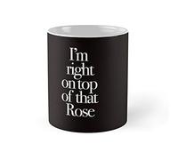 Taza De Café No Le Digas A Mamá Que La Niñera Está Muerta. Estoy Justo Encima De Esa Rosa. Con Asa Taza Cerámica Diseño Mug Para Espresso Recuerdos Té