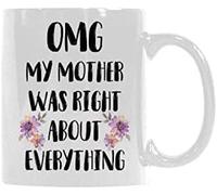 Taza De Café Oh Mon Dieu ! Ma Mère Avait Raison Sur Toute La Ligne. Diseño Taza De Cerámica Personalizada Mug Para Leche Decorar Espresso