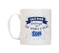 Taza de café para abuelo, mejor taza para papá,Taza de café para papá mejor de 350ml - La mejor taza de café para papá e hijo del mundo, taza Novedad para mi hijo, taza única para papá