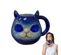 Taza de café para amantes de los, taza de té de resina, vaso de mineral, taza de mango ergonómico, taza de regalo de 100 ml para mujeres que aman los y elegante resistente al calor