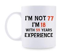 Taza de café para mujer, regalo de cumpleaños número 77, regalo de 1942 para mujeres, regalo de cumpleaños de 77 años para mamá, esposa, amiga, hermana, ella, compañera, compañero de trabajo, 11 onzas
