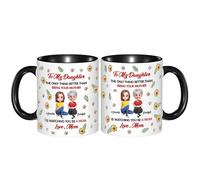 Taza de café personalizada con texto en inglés «To My Daughter from Mom», «The Only Thing Better Than Being Your Parent is Watching You Be A Mom», taza para hija de Mommy Mama en el Día de la Madre