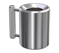 Taza de café pesada con pesas, fitness. Esta taza pesada está diseñada para que puedas mantener hidratada rápidamente y estable la botella de agua para deportes de tierra. Botella de metal resistente