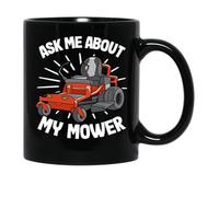 Taza De Café Pregúntame Sobre Mi Cortadora De Césped Corte De Césped Jardinería Vintage Taza Cerámica Diseño Tazas De Desayuno Para Té Espresso Amiga