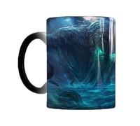 Taza De Café Que Cambia Con El Calor - Taza Que Cambia De Color Cthulhu De 350 Ml | Tazas Que Cambian De Color Taza De Decoloración Sensible Al Calor Con Asa | Tazas Que Cambian De Color De Cthulhu |