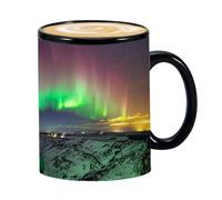 Taza de café que cambia de color, taza de café de cerámica, taza que transforma el calor, taza de cerámica impresa de regalo, idea de regalo para los amantes del café y el té, taza de café mágica para