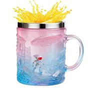 Taza De Café - Recipiente Para Bebidas Con Relieve Alienígena 3D De 200 Ml, Taza Para Bebidas Con Borde Inoxidable | Tasa Con Diseño De Cabeza De Alienígena De Ciencia Ficción, Tasa De Coleccionista N