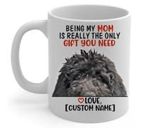 Taza De Café Ser Mamá De Un Goldendoodle Negro Es Realmente El Único Regalo Que Necesitas 330Ml Tazas Con Asa Cerámica Menaje Para Café Familiares Cacao