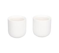 Taza de Café, Taza de Café Espesada Exquisita Hecha a Mano 100 Ml 2 Piezas para Restaurante para el Hogar para Leche para Té(Blanco mate)