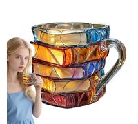 Taza de café - taza de café | Taza de leche con asa | Copa creativa, bebidas estéticas para el estudio en la cocina Lectura de la biblioteca Colección Cafe Capace Break de librería, uso de lun