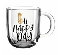 Taza De Café/Té Leonardo Emozione "Oh Happy Day" 400 Ml - Taza De Vidrio