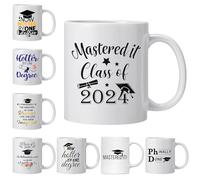 Taza de café universitaria - Taza de cerámica portátil de 350 ml | 390 g Doctor Hat novedad taza de té y café de gran capacidad, divertida taza de regalo para mujeres, , felicitaciones,