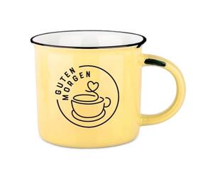 Taza de café vintage | Taza de cerámica para regalar | 400 ml | Buenos días