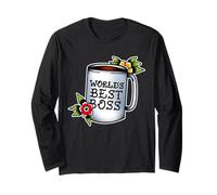 Taza de café Worlds Best Boss Manga Larga