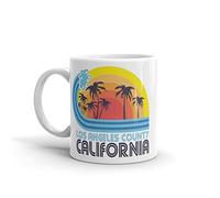 Taza de café y té de 10 onzas de Los Ángeles California #5825