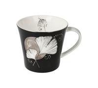 Taza de café y té Ginkgo Negro Lotus Yin Yang