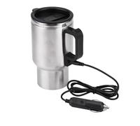 Taza de calefacción eléctrica de 60 W y 450 ml con cubierta de hervidor sellada de 65 ℃, taza de agua tibia para la mayoría de los coches de 12 V
