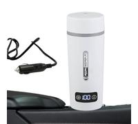 Taza de calefacción para coche, taza eléctrica de viaje, hervidor eléctrico de té con 4 ajustes de temperatura botella de agua de coche, hervidor de bebida caliente para el hogar, viaje