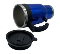 Taza de calentamiento de coche, taza eléctrica para coche - Taza de viaje de coche de 450 ml | Hervidor de acero inoxidable de 12 V, olla de agua rápida para calentar agua, café, leche, té