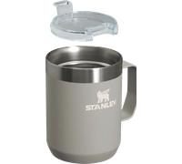 STANLEY Classic Legendary Camp Mug Termo Café 0.23L - 1 Horas Caliente - 2 Horas Frío - Vaso Cafe para Llevar - Apta Para Lavavajillas - Vaso Termico de Acero Inoxidable - Ash