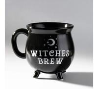 Taza de cer mica con forma de caldero de bruja de 12 onzas l quidas de Summit Collection, decoraci n de mesa para Halloween (negra)