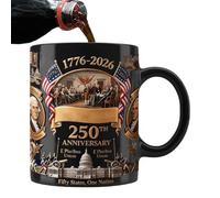 Taza de cerámica - American 250th Patriotic Drinkware, taza de agua de té coleccionable de 450 ml - para té, leche, cerveza, , soda, agua, cocina, oficina, de cumpleaños, hombres y mujeres