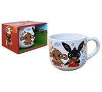 Taza de cerámica Bing y Sula, grande, grande, 380 ml, en caja
