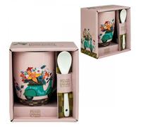 Taza de cerámica con cuchara enesco