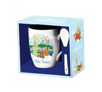 Taza de cerámica con cuchara enesco el principito